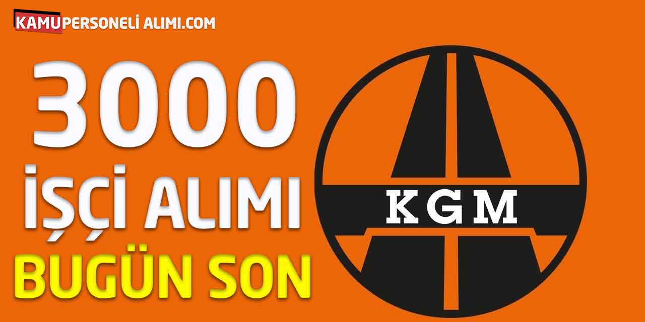 Karayolları 3000 İşçi Alımı Bu Gün Başvuru Son Günü