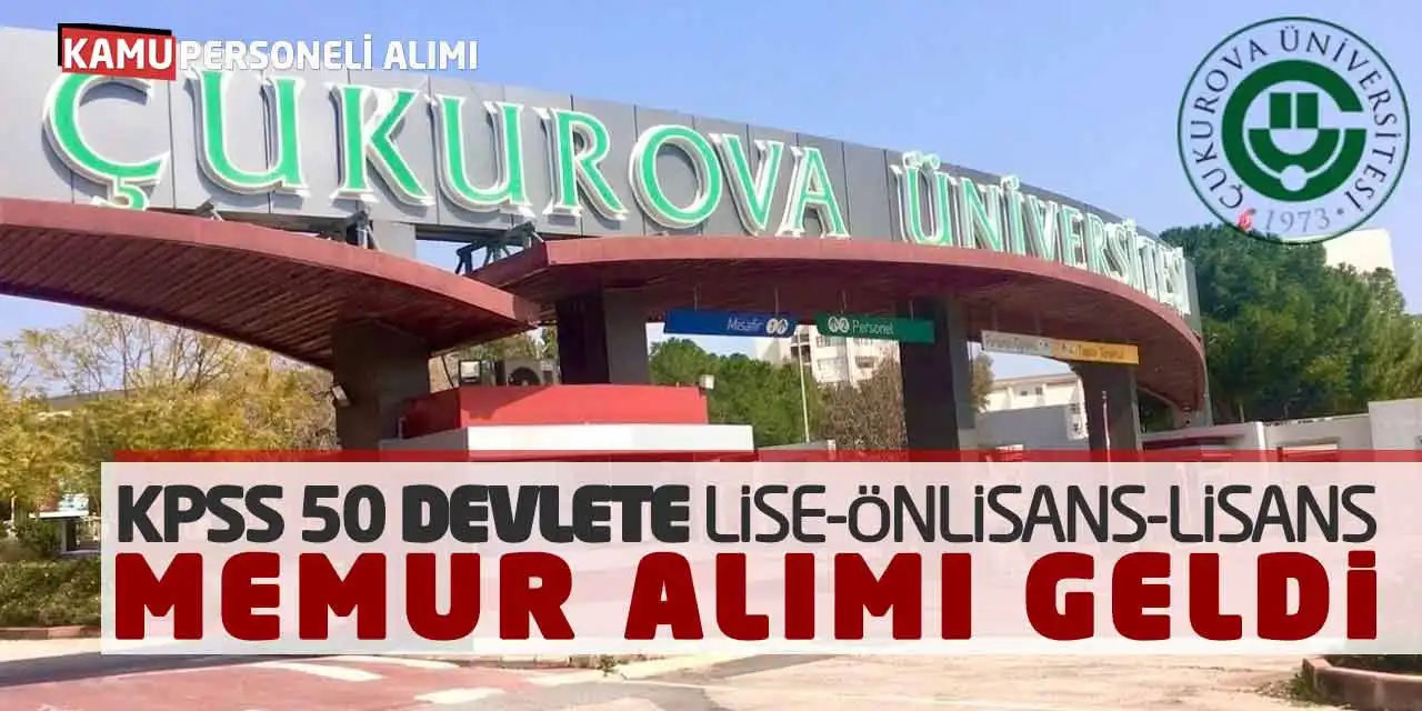 KPSS 50 Puanla Devlete Lise Önlisans Lisans Memur Alımı Geldi