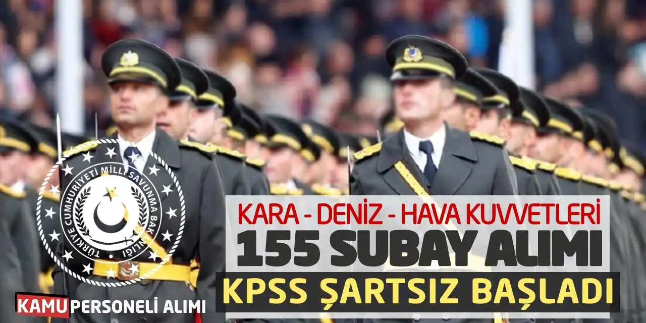 Kara Deniz Hava Kuvvetleri 155 Subay Alımı: KPSS Şartsız Başladı