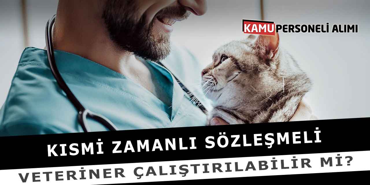 Kısmi Zamanlı Sözleşmeli Veteriner Çalıştırılabilir Mi?