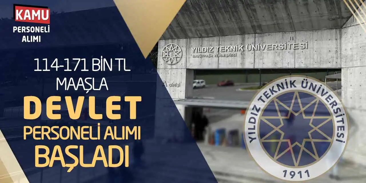 114-171 Bin TL Maaşla Devlet Personeli Alımı Başladı