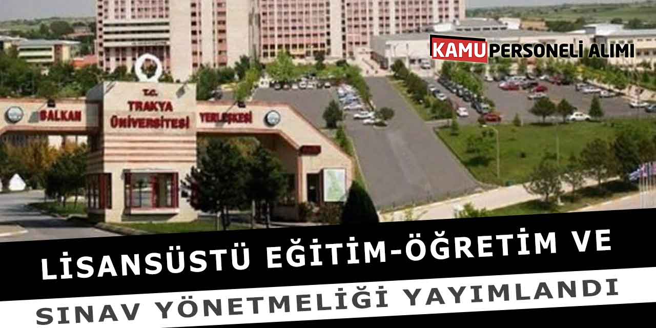 Lisansüstü Eğitim-Öğretim Ve Sınav Yönetmeliği Yayımlandı