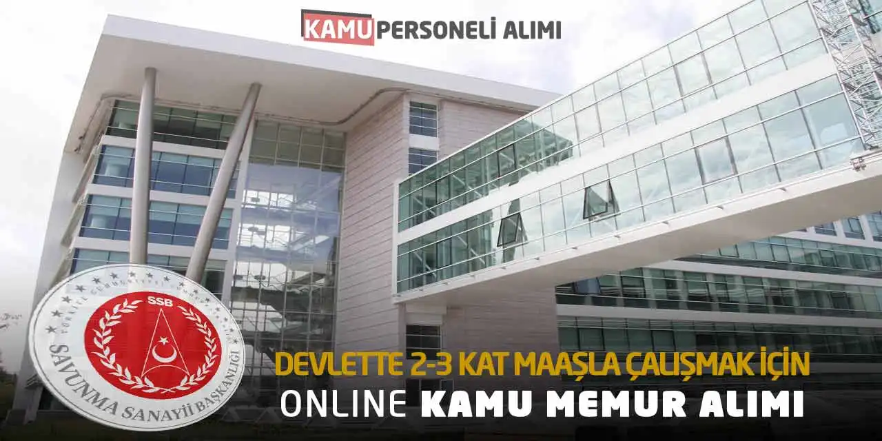 Devlette 2-3 Kat Maaşla Çalışmak İçin Online Kamu Memur Alımı