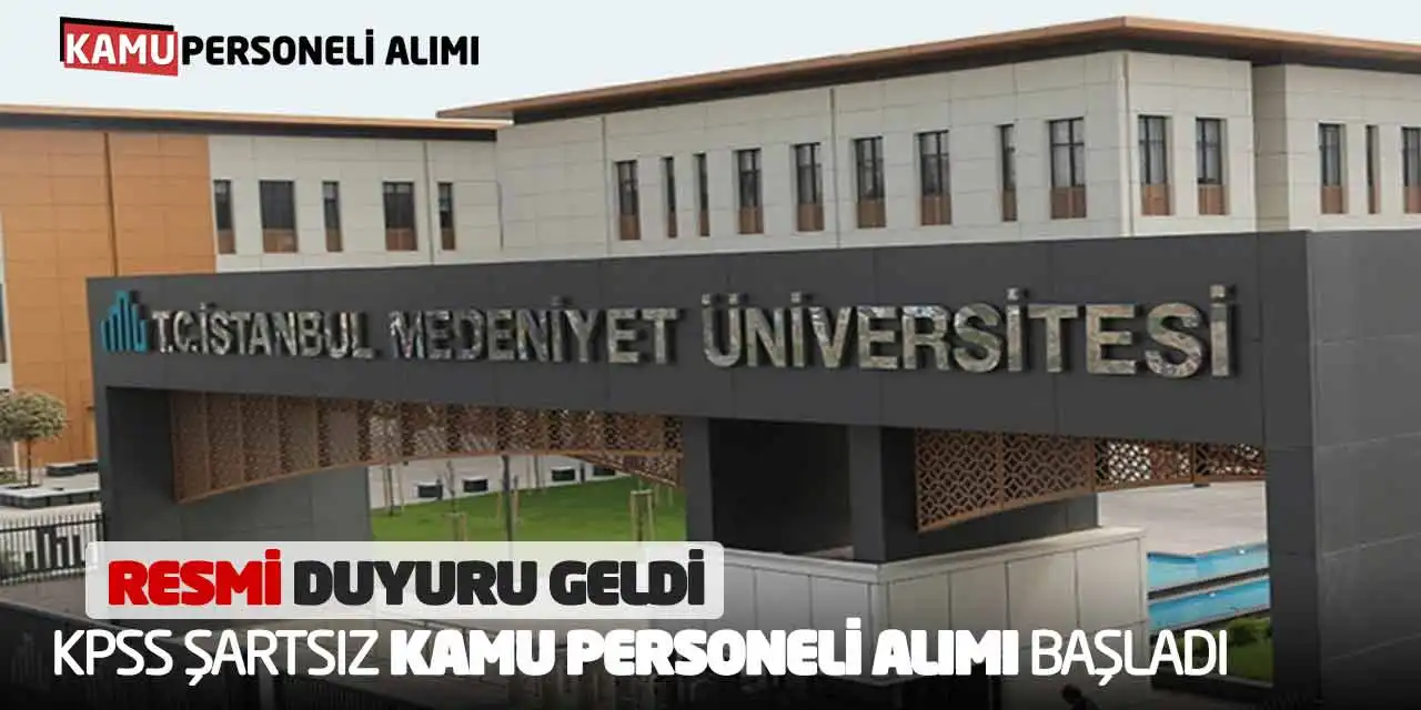Resmi Duyuru Geldi: KPSS Şartsız Kamu Personeli Alımı Başladı