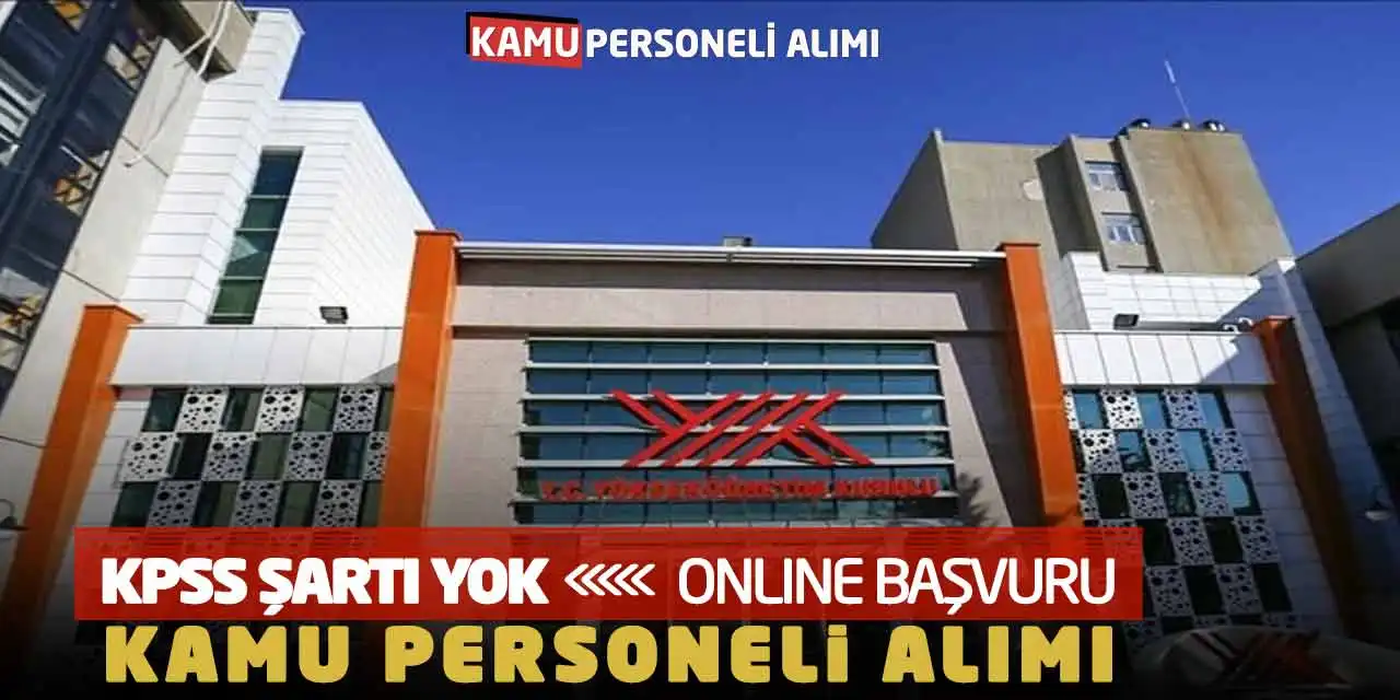 KPSS Şartı Yok! YÖK Kamu Personeli Alımı Online Başvuruları