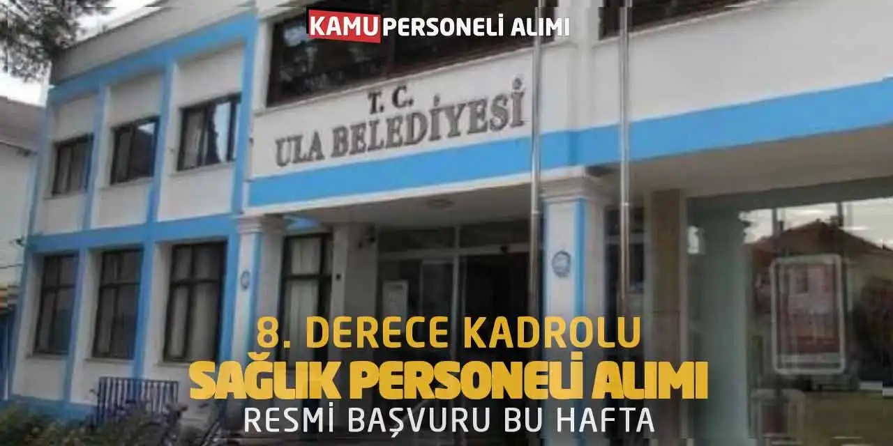 8. Derece Kadrolu Sağlık Personeli Alımı: Resmi Başvuru Bu Hafta