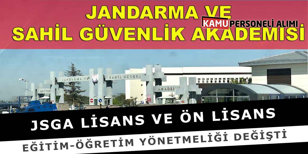 JSGA Lisans Ve Ön Lisans Eğitim-Öğretim Yönetmeliği Değişti