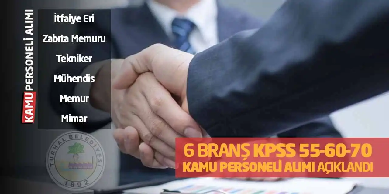 KPSS 55 60 70 Puanlarla 6 Branş Kamu Personeli Alımı Açıklandı