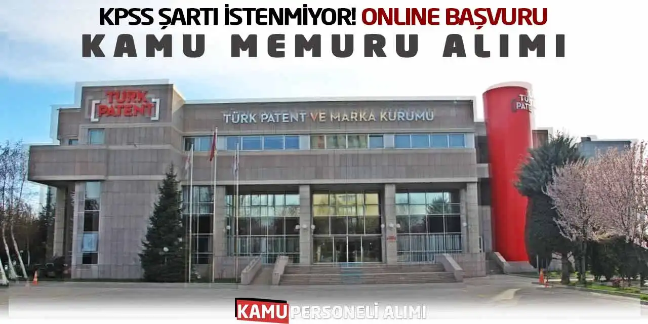 KPSS Şartı İstenmiyor! Online Başvuru Kamu Memuru Alımı