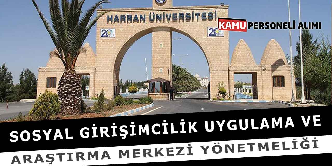 Sosyal Girişimcilik Uygulama ve Araştırma Merkezi Yönetmeliği