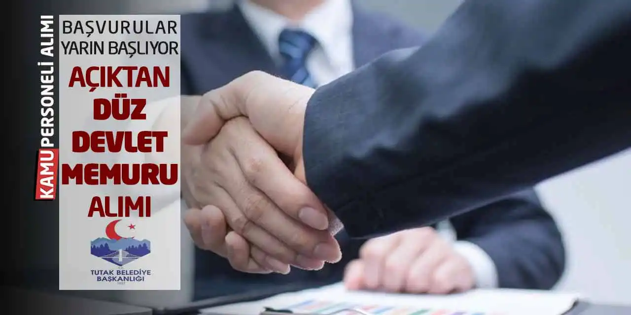 Başvurular Yarın Başlıyor: Açıktan Düz Devlet Memuru Alımı