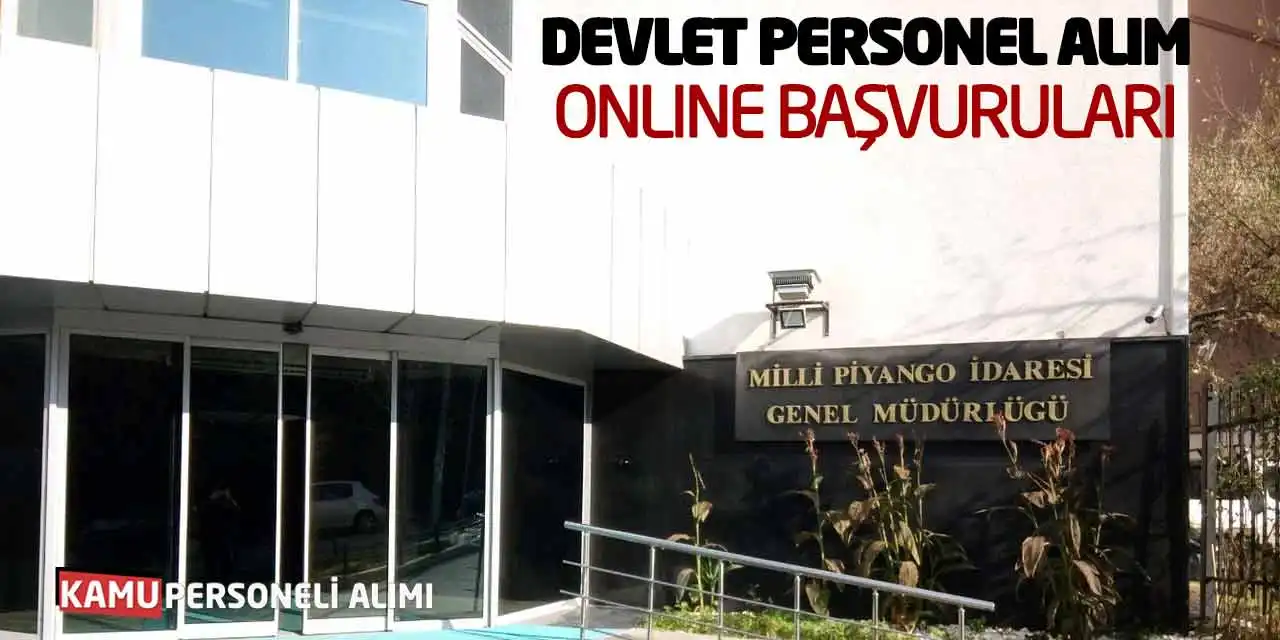 Milli Piyango İdaresi Devlet Personel Alım Online Başvuruları