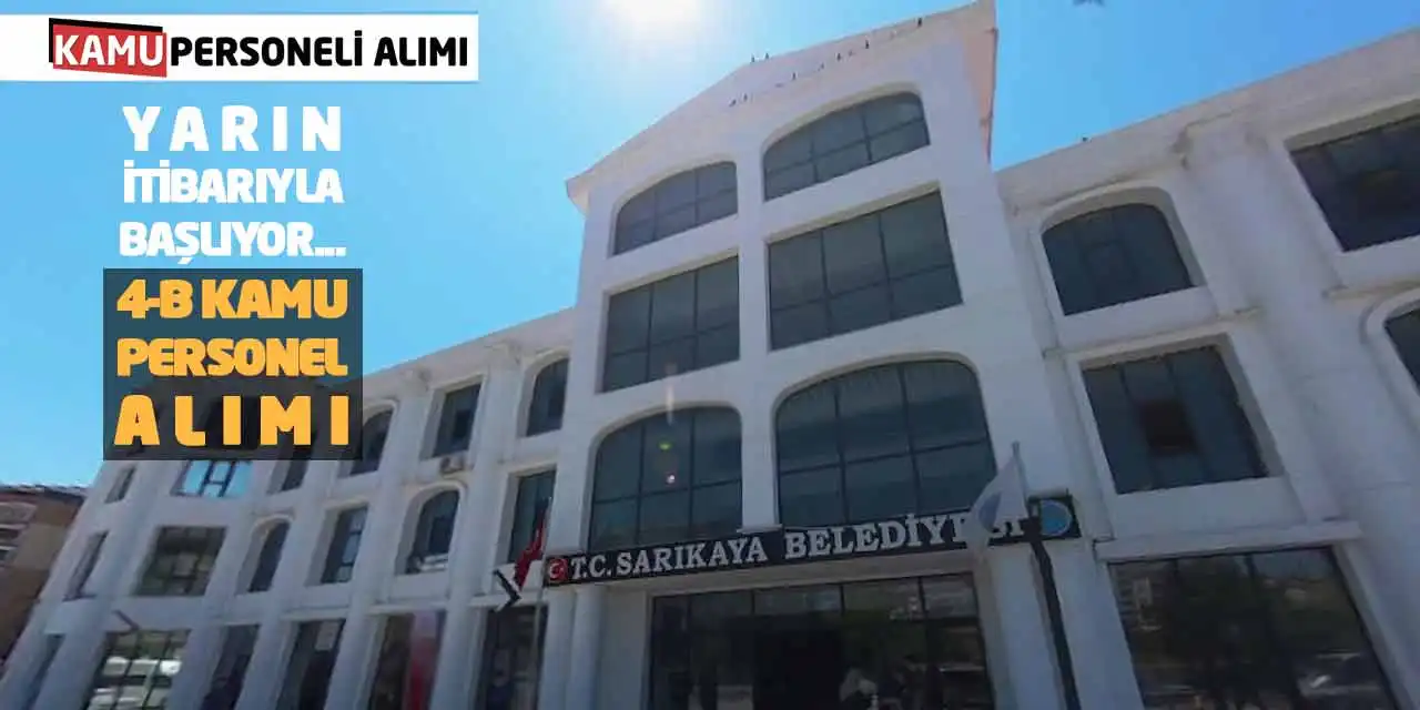 Yarın İtibarıyla Başlıyor: Sözleşmeli Kamu Personel Alımı