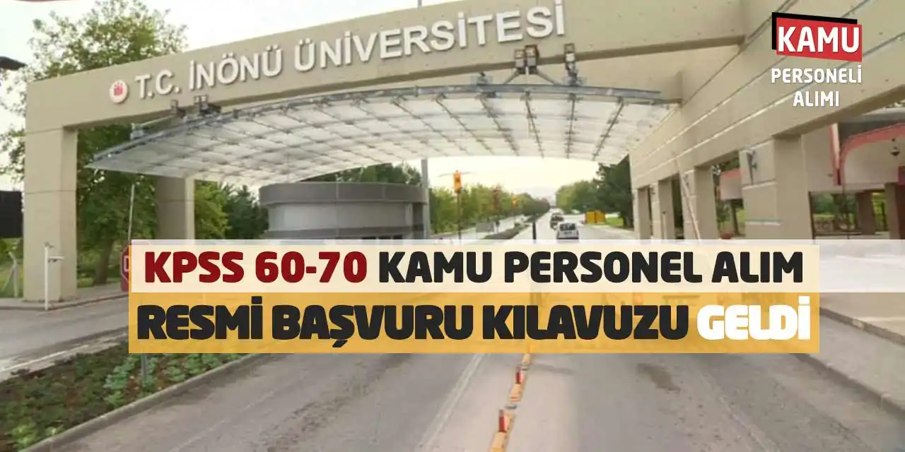 KPSS 60-70 Kamu Personel Alım Resmi Başvuru Kılavuzu Geldi