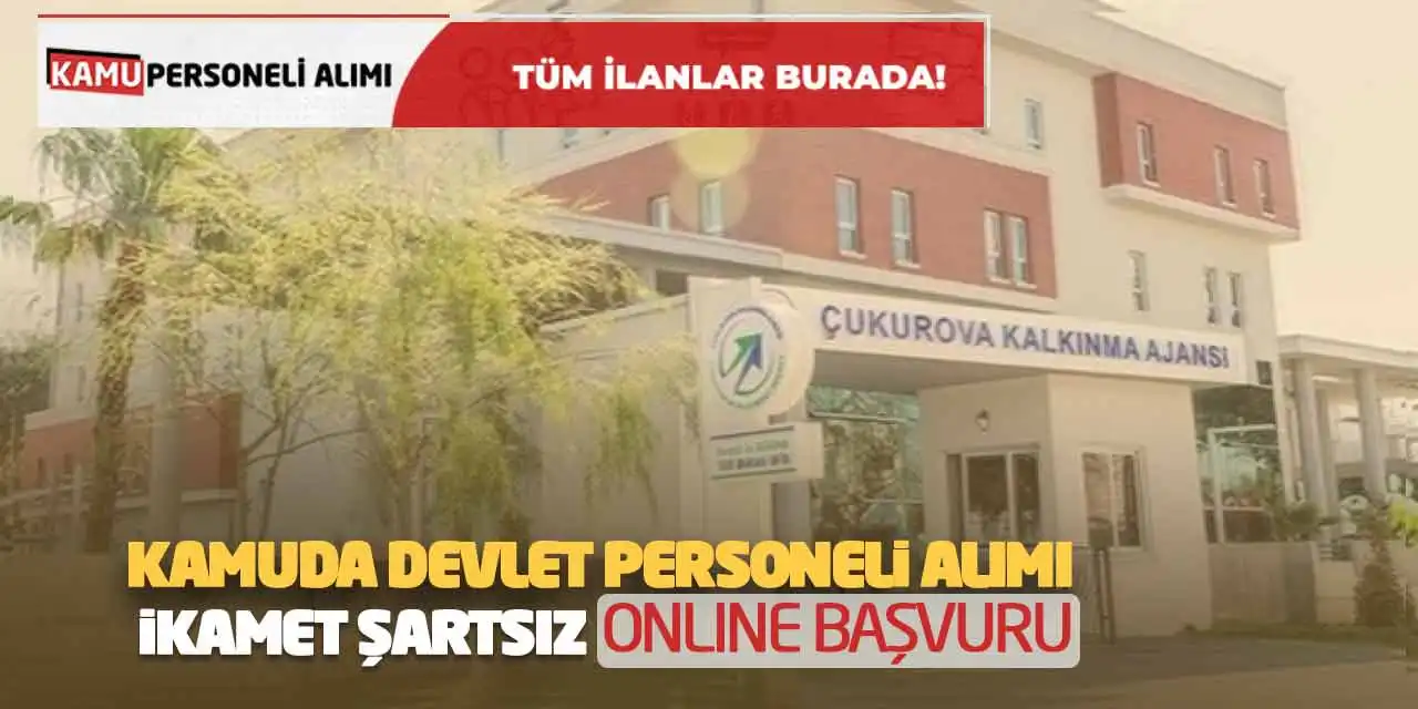 Kamuda Devlet Personeli Alımı: İkamet Şartsız Online Başvuru