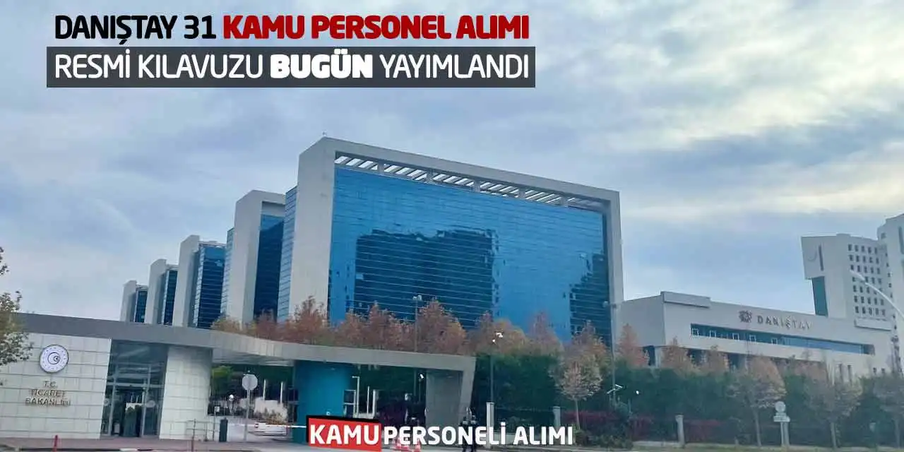 Danıştay 31 Kamu Personel Alımı Resmi Kılavuzu Bugün Yayımlandı