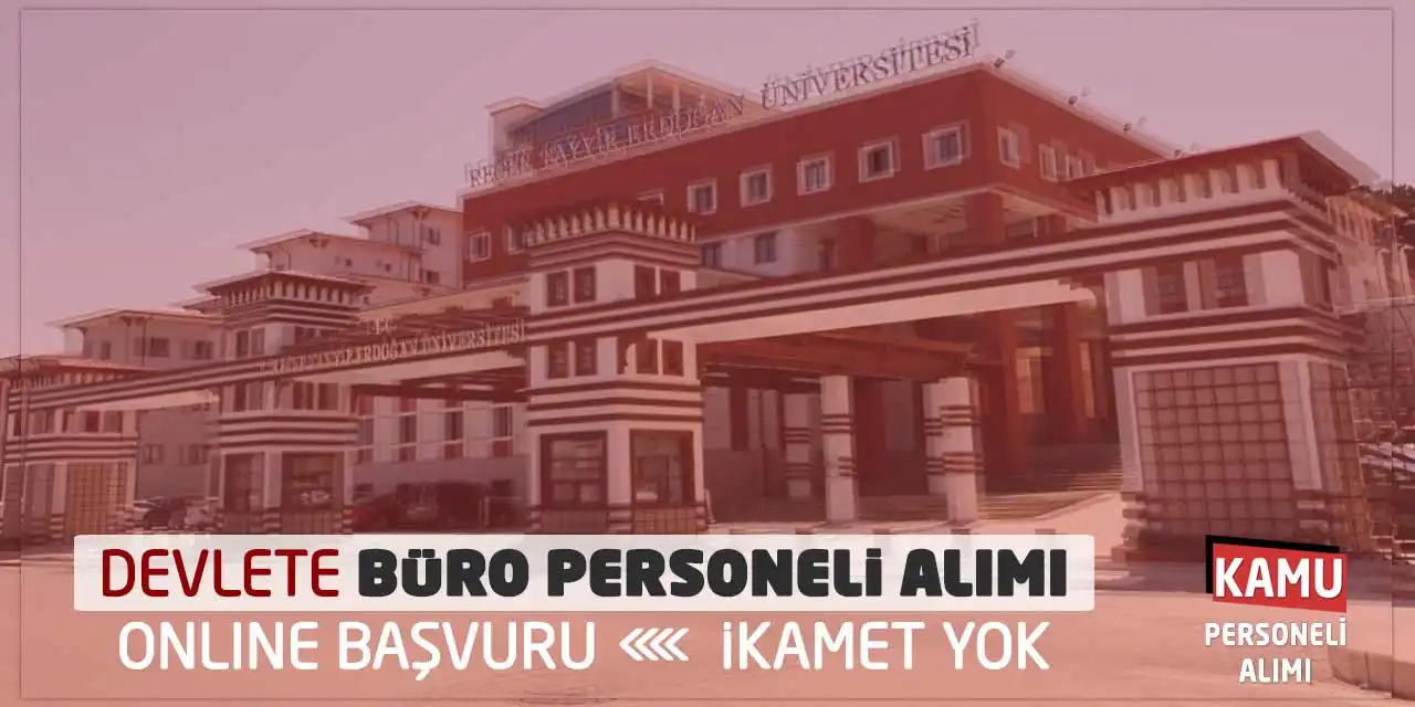 Devlete Büro Personeli Alımı Online Başvuruları: İkamet Yok