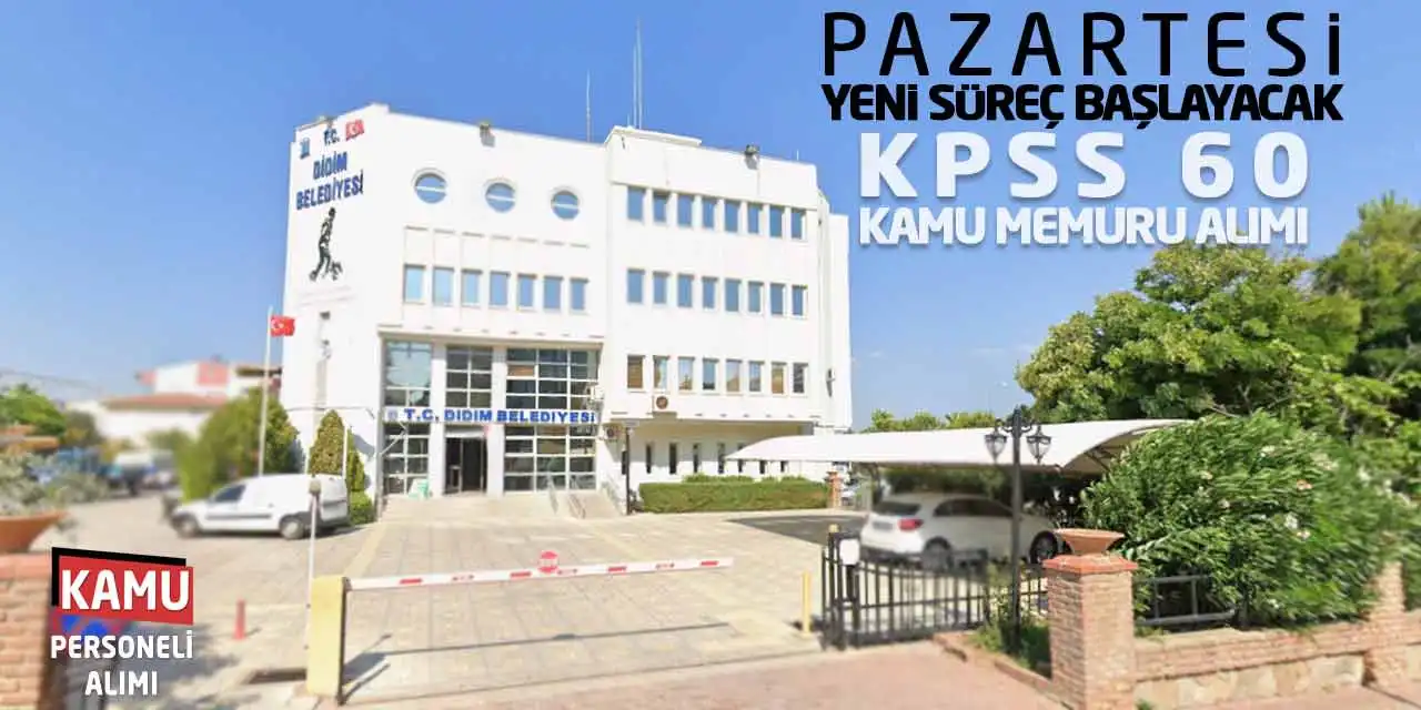 Pazartesi Yeni Süreç Başlayacak: KPSS 60 Kamu Memuru Alımı