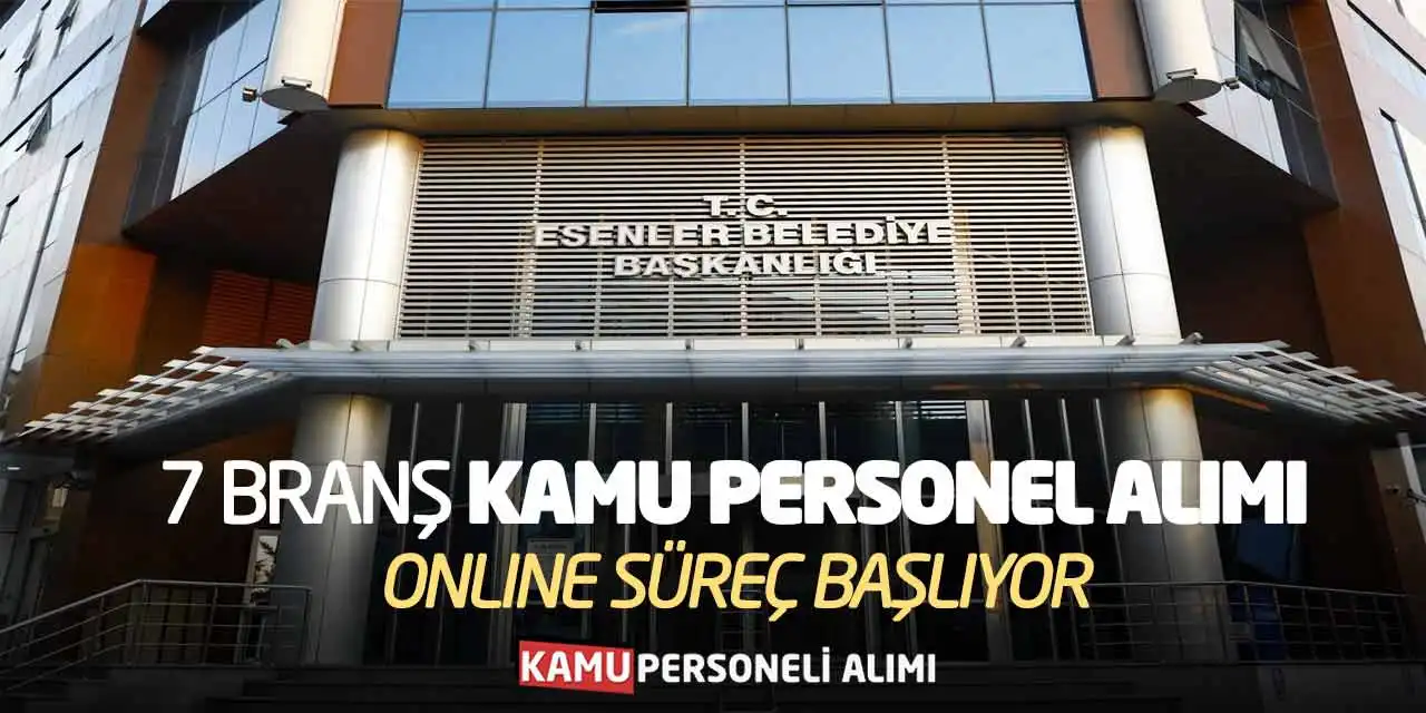 7 Farklı Branşa 4-B Kamu Personel Alımı Online Süreç Başlıyor