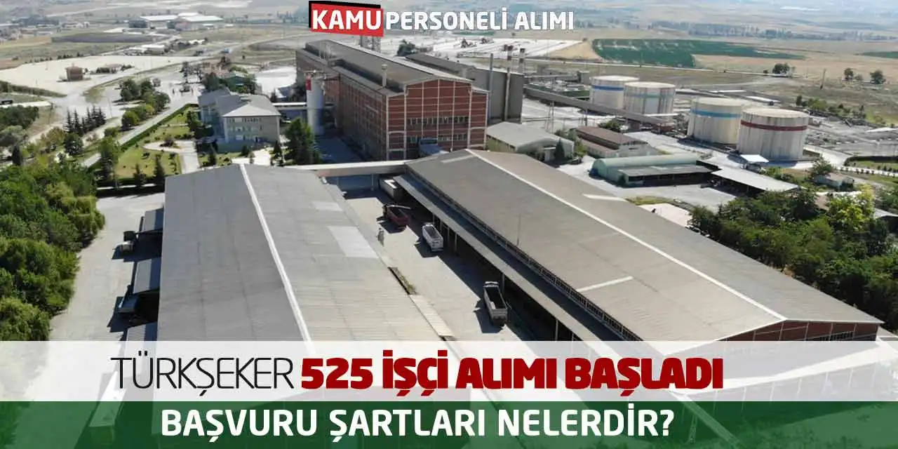 TÜRKŞEKER 525 İşçi Alımı Başladı: Başvuru Şartları Nelerdir?
