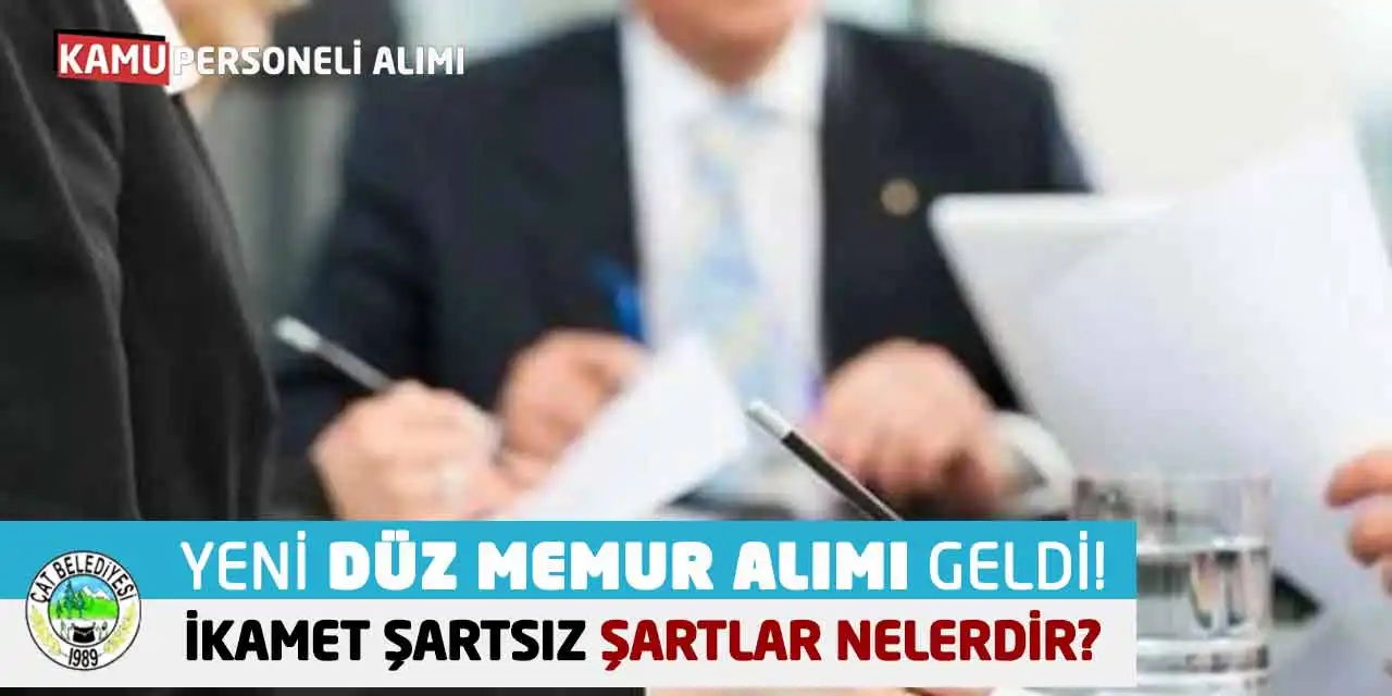 Yeni Düz Memur Alımı Geldi! İkamet Şartsız Şartlar Nelerdir?