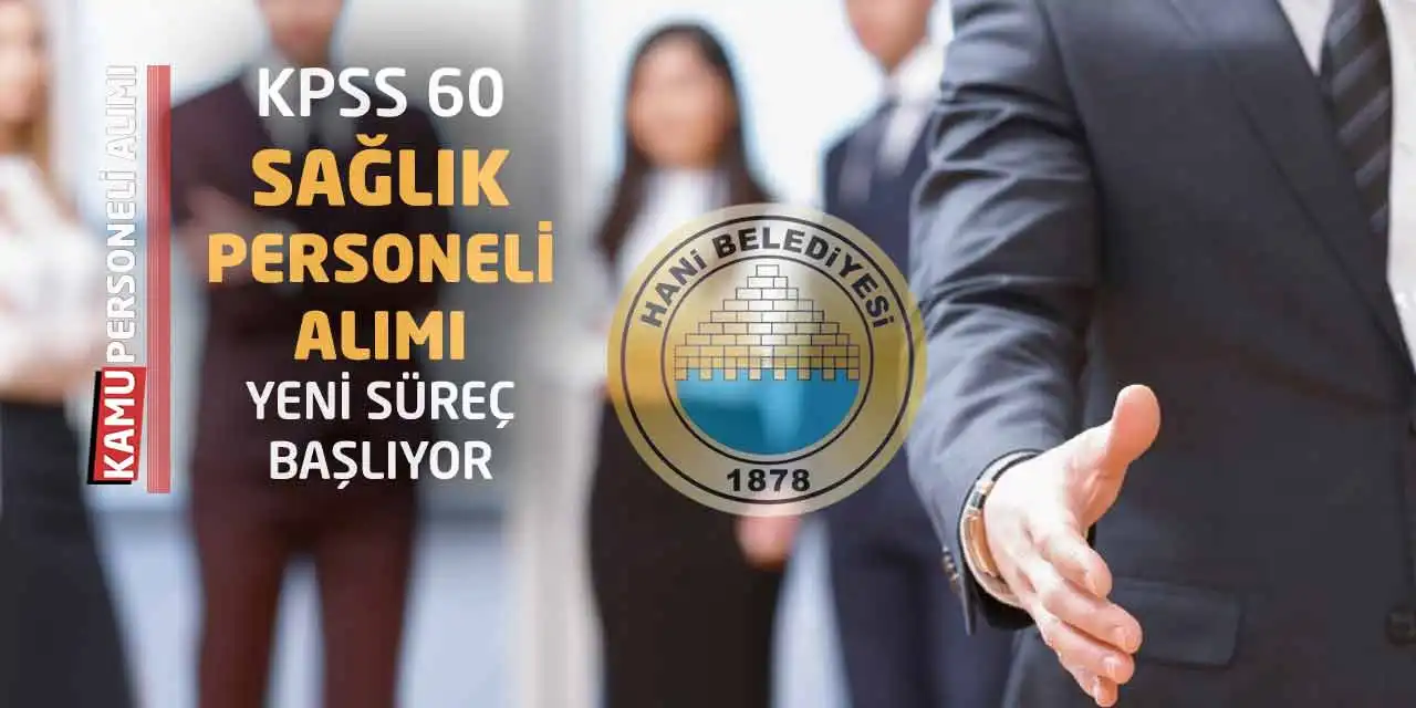 KPSS 60 Puanla Sağlık Personeli Alımı! Yeni Süreç Başlıyor