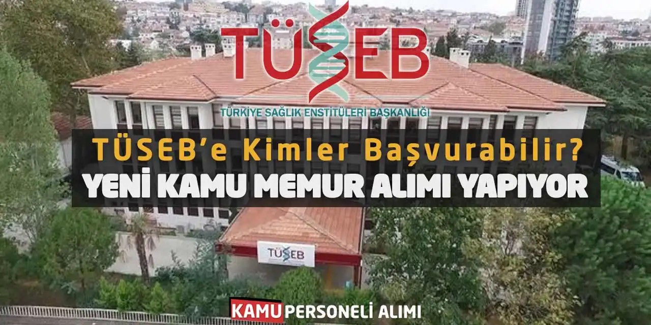 TÜSEB’e Kimler Başvurabilir? Yeni Kamu Memur Alımı Yapıyor