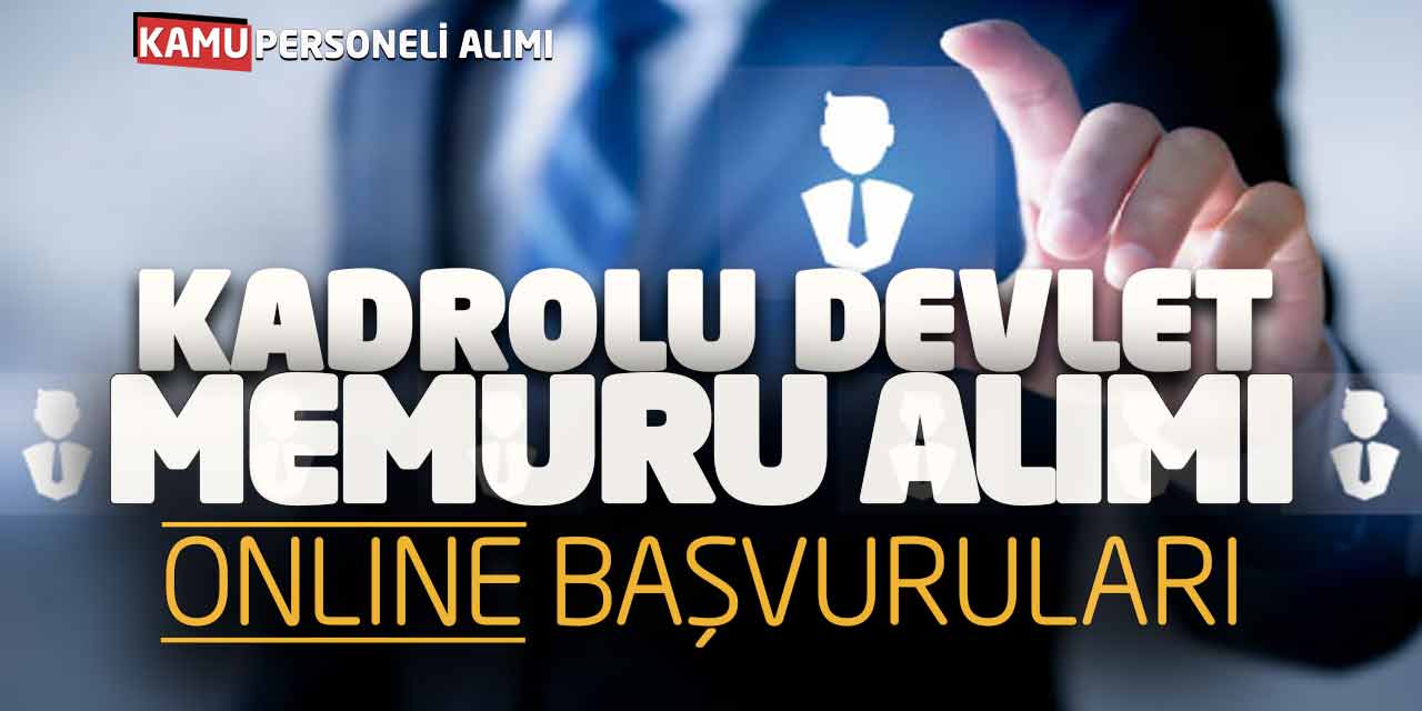 Kadrolu Devlet Memuru Alımı Online Başvuruları! Vakıf Başvuru Ekranı