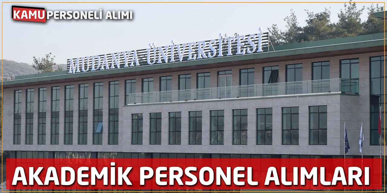 Mudanya Üniversitesi Sağlık Bilimleri Fakültesi Öğretim Üyesi Alımı
