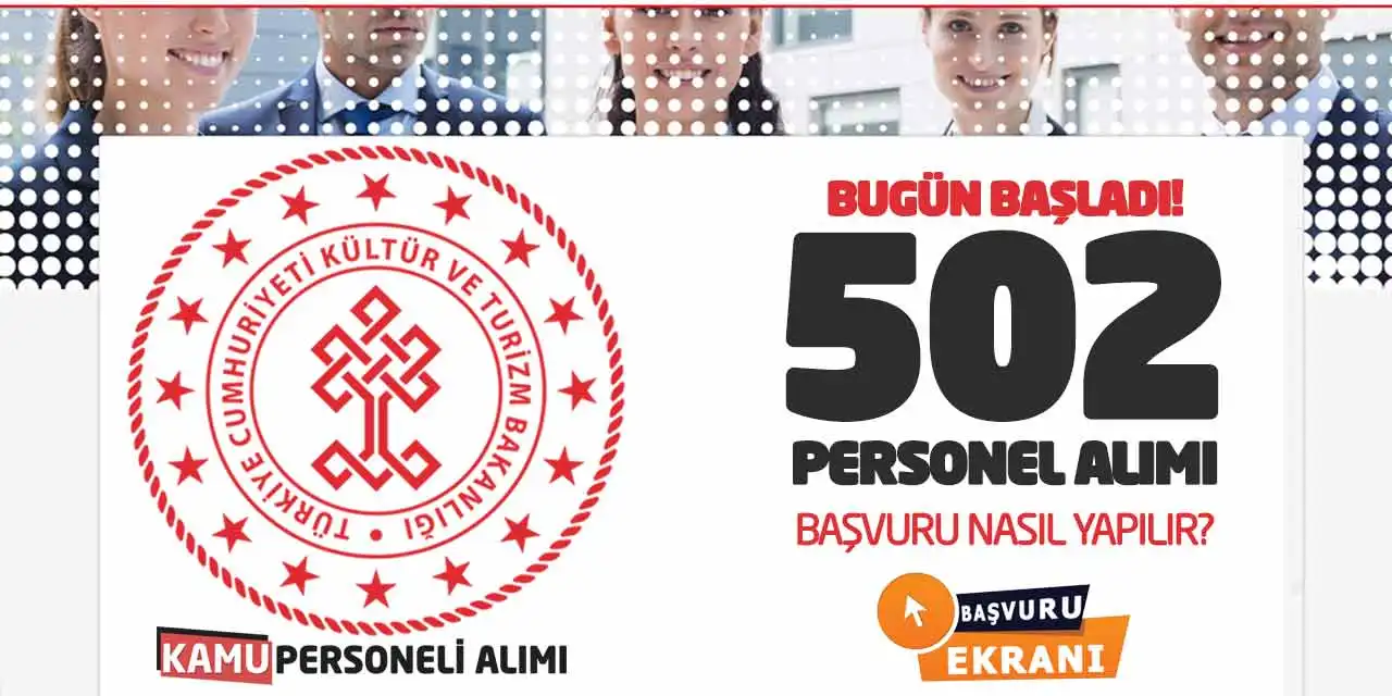 Bugün Başladı! Kültür Bakanlığı 502 Personel Alımı Başvuru Nasıl Yapılır?