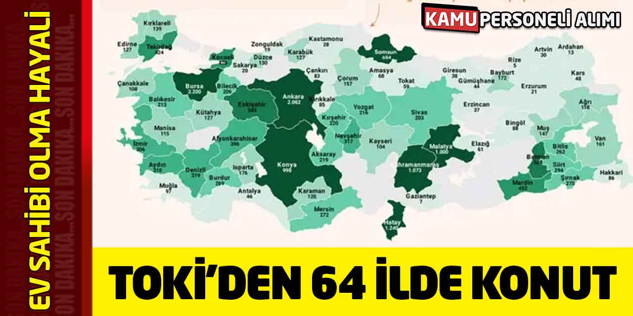 Ev Sahibi Olma Hayali: TOKİ’den 64 İlde Dev Konut Kampanyası!