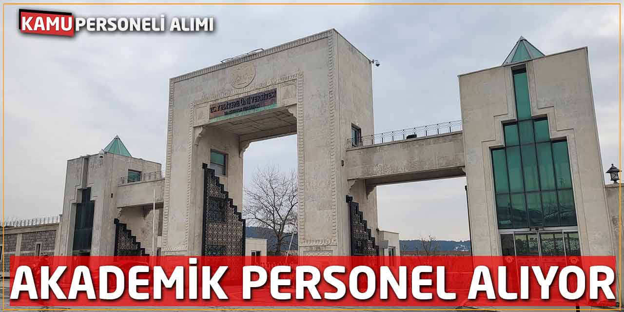 Yeditepe Üniversitesi 11 Akademik Personel Alıyor