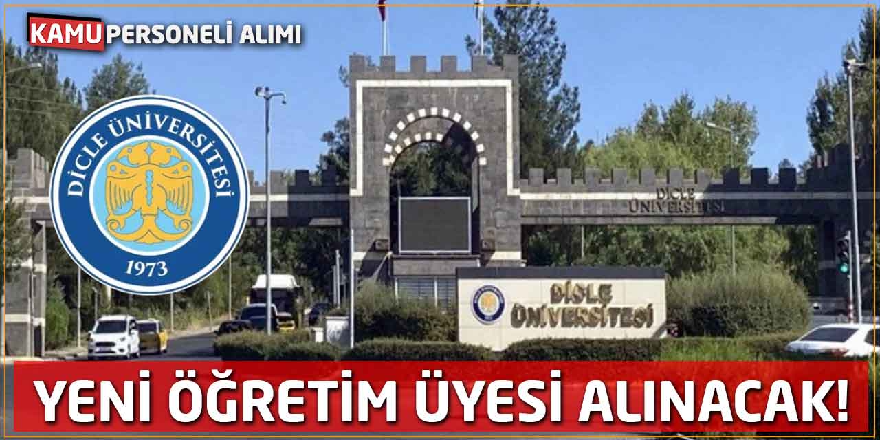 Dicle Üniversitesi'ne Yeni Öğretim Üyesi Alınacak!