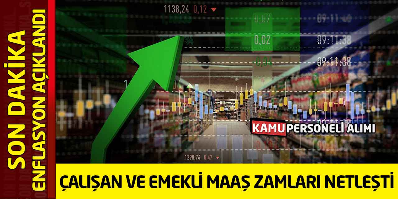 SON DAKİKA: Enflasyon Açıklandı! Çalışan ve Emekli Maaş Zamları Netleşti
