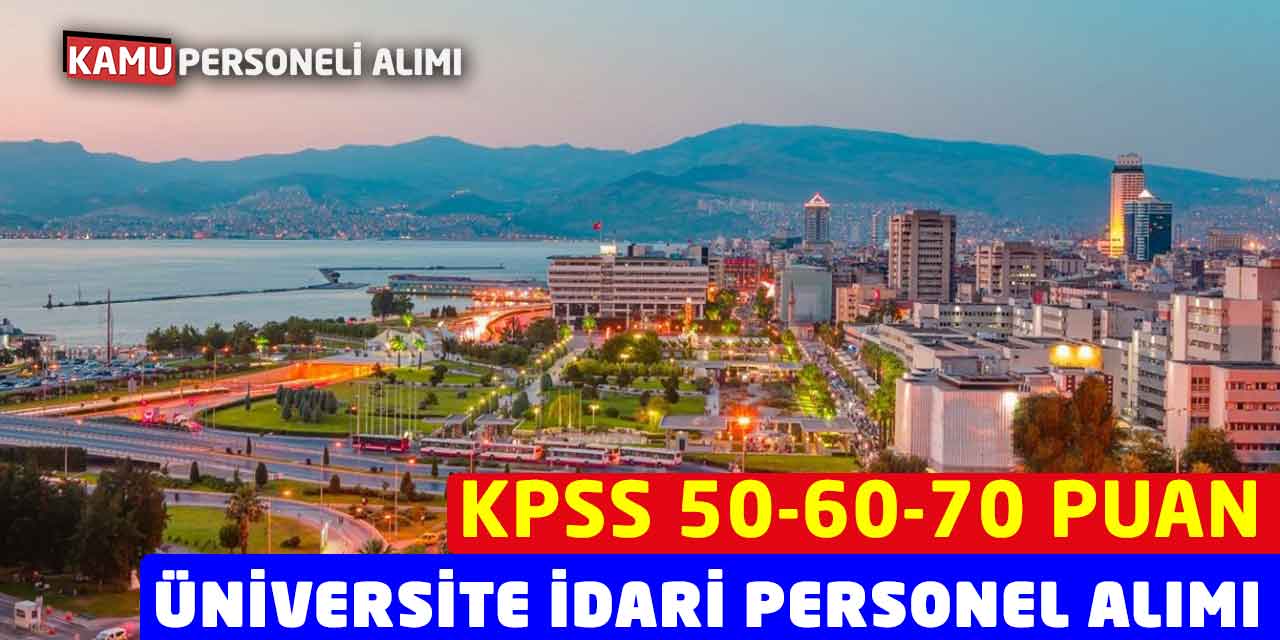 Demokrasi Üniversitesi İdari Personel Alımı! KPSS 50-60-70 Puan