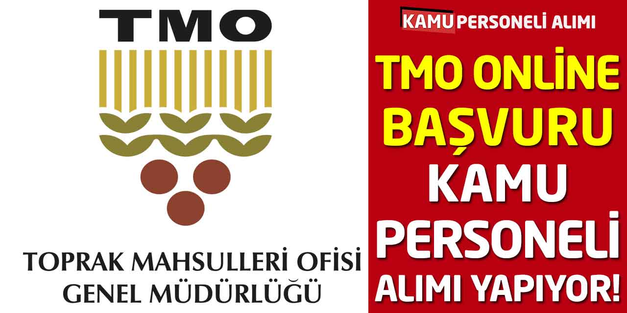 TMO Online Başvuru Kamu Personeli Alımı Yapıyor! Kimler Başvurabilir?