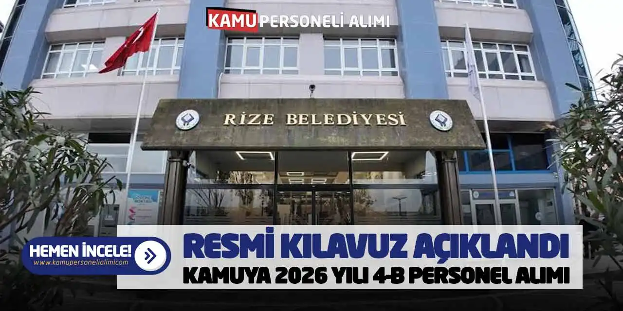 Resmi Kılavuz Açıklandı: Kamuya 2026 Yılı Sözleşmeli Personel Alımı