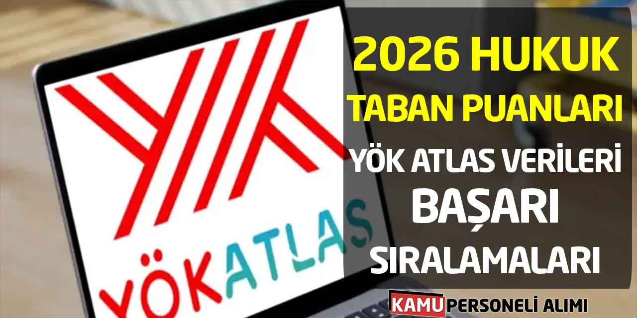 2026 Hukuk Taban Puanları ve YÖK Atlas Verileri: Başarı Sıralamaları