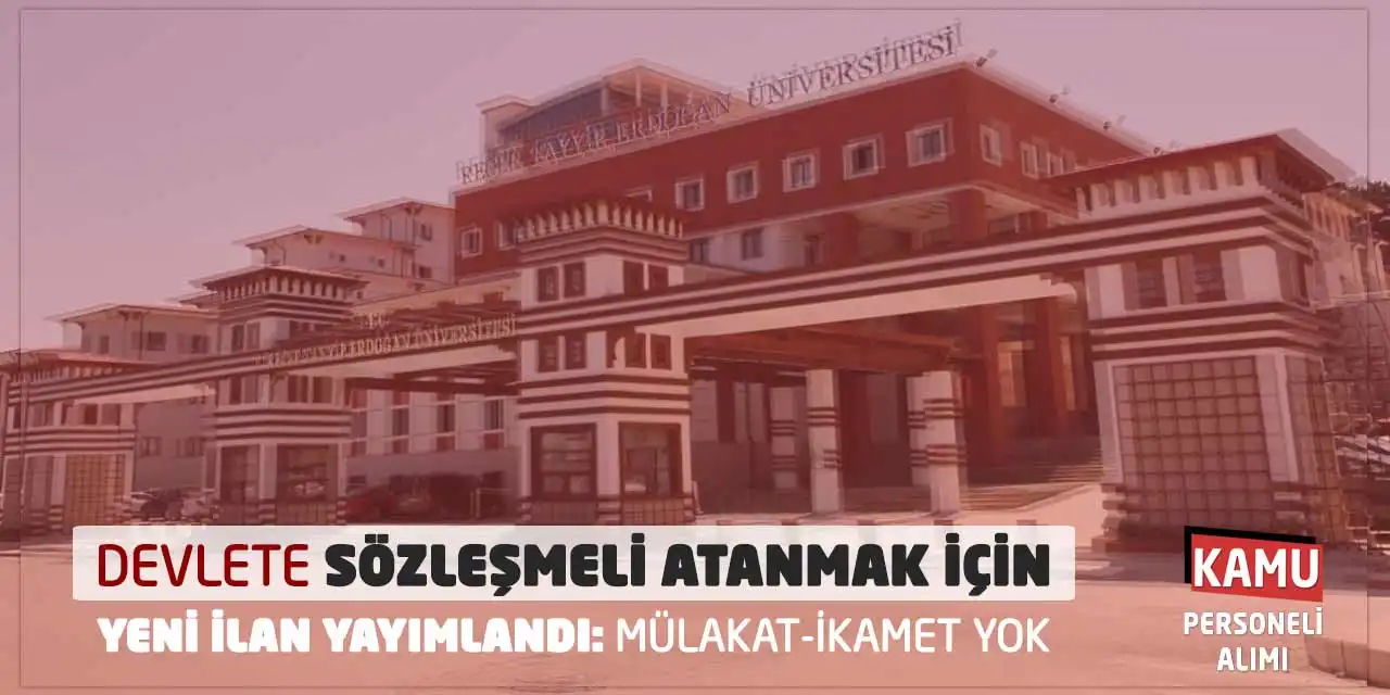 İlan Bugün Geldi: Kamuya KPSS Taban Puansız En Az Lise 62 Personel Alımı