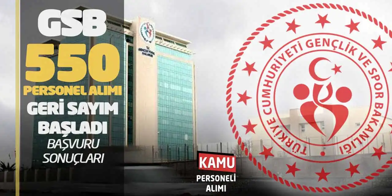 Spor Bakanlığı 550 Personel Alımı: Geri Sayım Başladı (Başvuru Sonuçları)