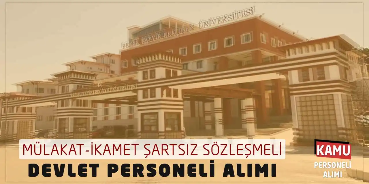 Mülakat-İkamet Şartsız Sözleşmeli Devlet Personeli Alımı