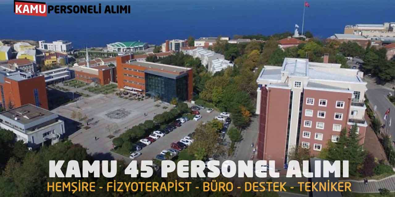 Kamu 45 Personel Alımı: Hemşire Fizyoterapist Büro Destek Tekniker