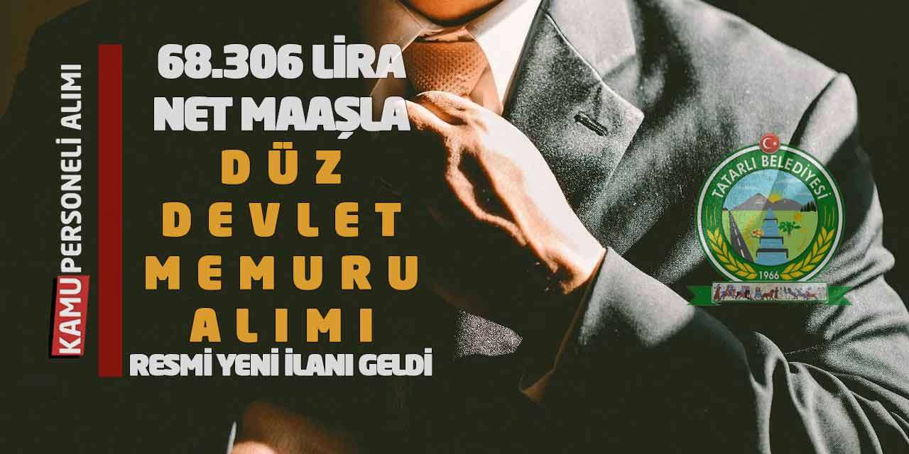 68.306 Lira Net Maaşla Düz Devlet Memuru Alımı Resmi Yeni İlanı Geldi
