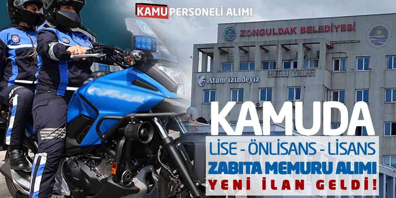 Kamuda Lise-Önlisans-Lisans Zabıta Memuru Alımı: Yeni İlan Geldi!