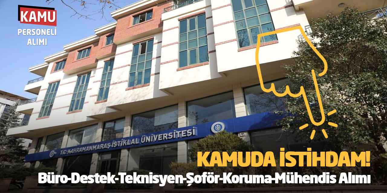 Kamuda İstihdam! Büro-Destek-Teknisyen-Şoför-Koruma-Mühendis Alımı