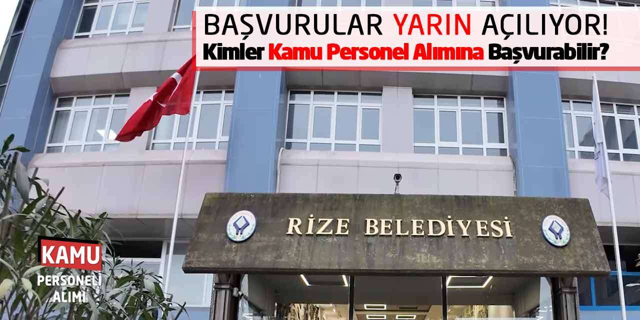 Başvurular Yarın Açılıyor! Kimler Kamu Personel Alımına Başvurabilir?