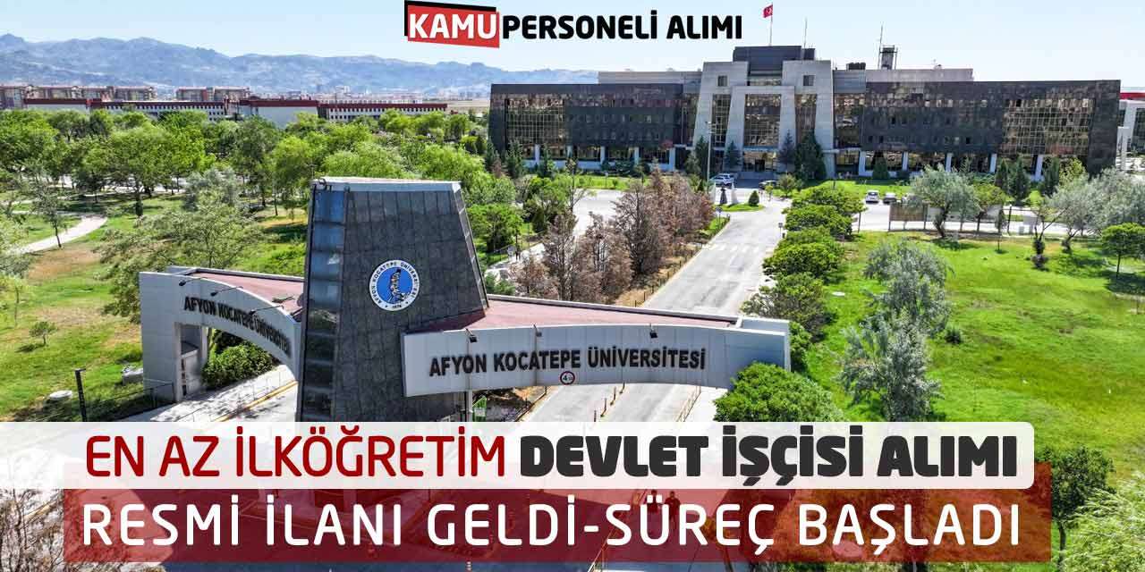 En Az İlköğretim Devlet İşçisi Alımı Resmi İlanı Geldi-Süreç Başladı