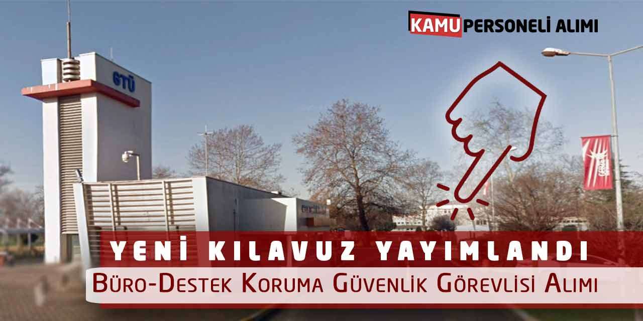 Yeni Kılavuz Yayımlandı: Büro-Destek Koruma Güvenlik Görevlisi Alımı