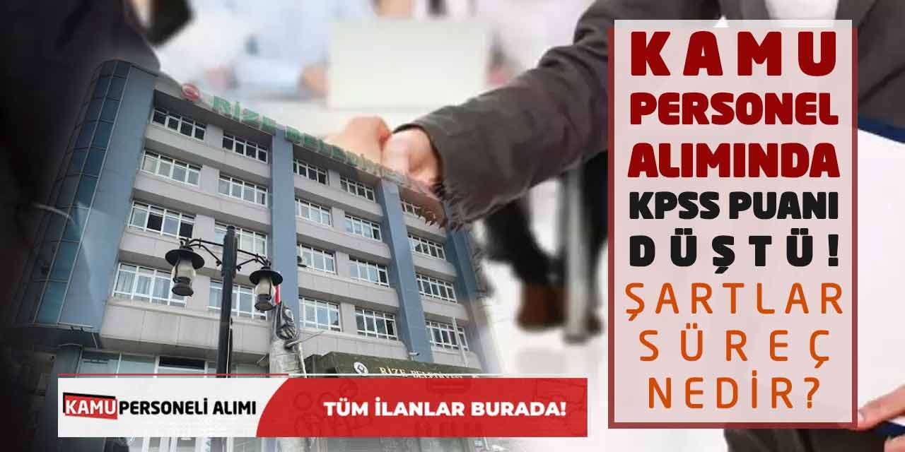 Kamu Personel Alımında KPSS Puanı Düştü! Şartlar-Süreç Nedir?