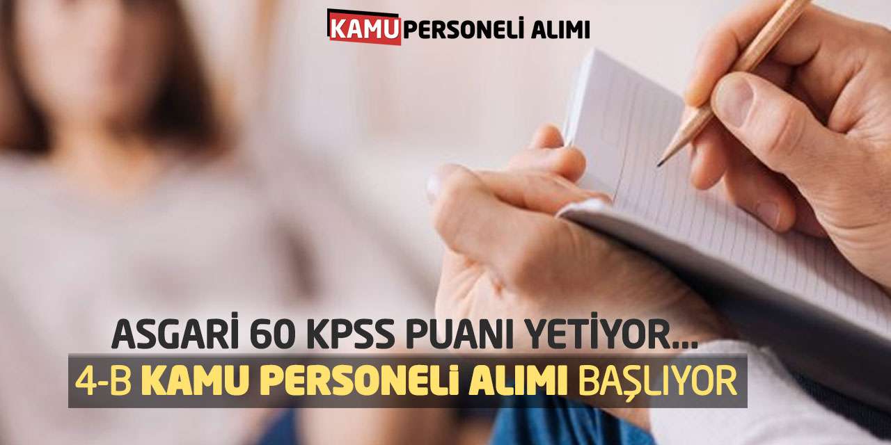 Asgari 60 KPSS Puanı Yetiyor: Sözleşmeli Kamu Personeli Alımı Başlıyor